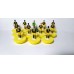 Subbuteo Andrew Table Soccer AEK Athens away kit 2019-20 on classic Hasbro bases
